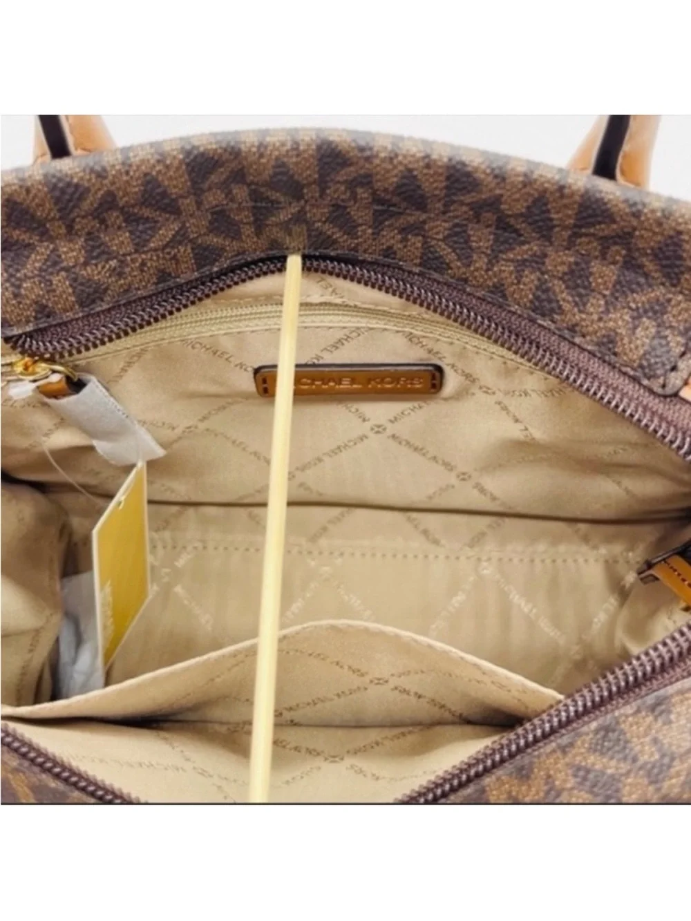 New Michael Kors Mirella Small Crossbody Tote Bag Brown
